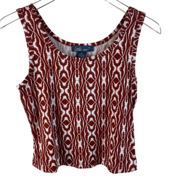 Lark + Grey Cropped Tank Top Size Medium - Picture 1 of 8